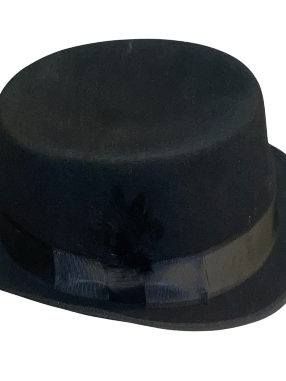 Classic Black Wool Bowler Hat